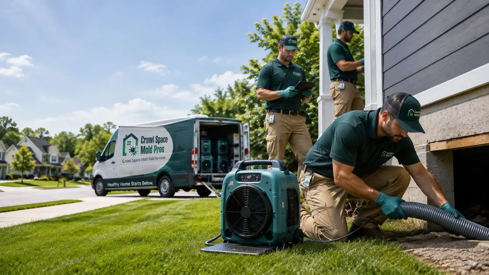 Crawl Space Mold Removal in Essex, IA